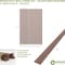 Ekena Millwork 94H x 1/4T Adjustable Wood Slat Wall Panel Kit w/ 3W Slats, Walnut contains 15 Slats SWW60X94X0250WA - alternate 2